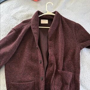 Old Navy Maroon Cardigan Sweater